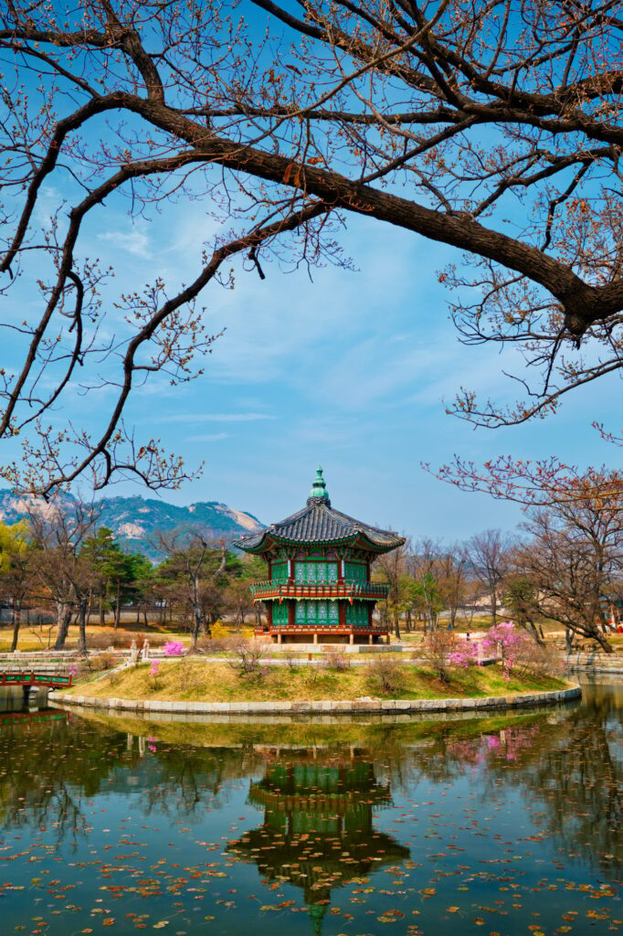 Hyangwonjeong Pavilion, Gyeongbokgung Palace, Seoul, South Korea